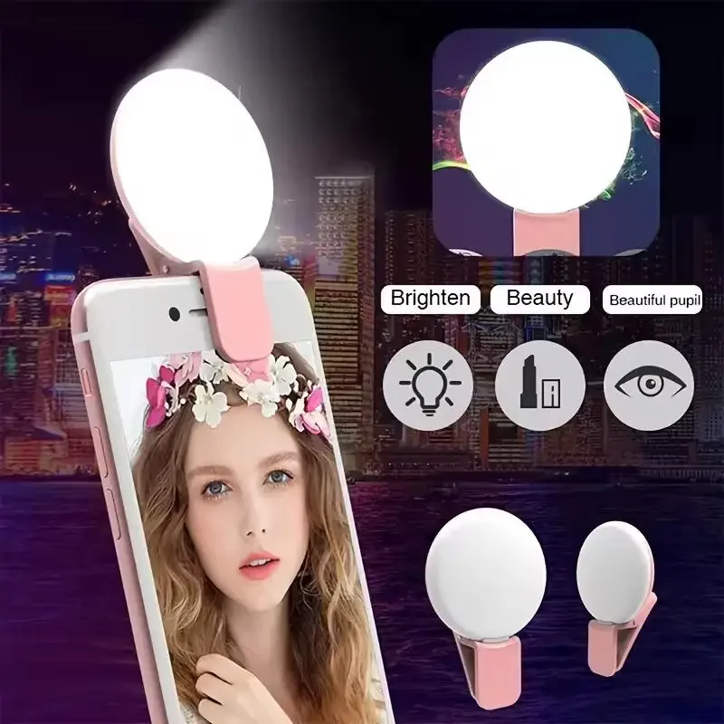 Photography Lighting Description - Mini Taşınabilir Selfie Halka Işık LED