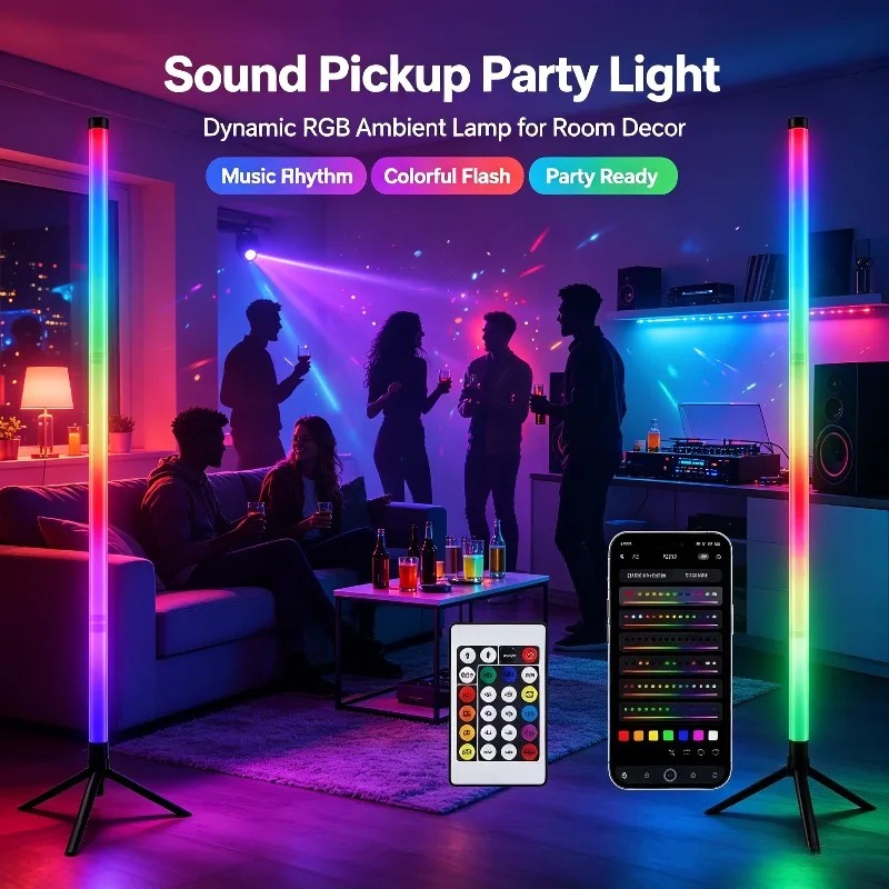 Photography Lighting Game - 2 Adet 120CM RGB Yer Lambası,