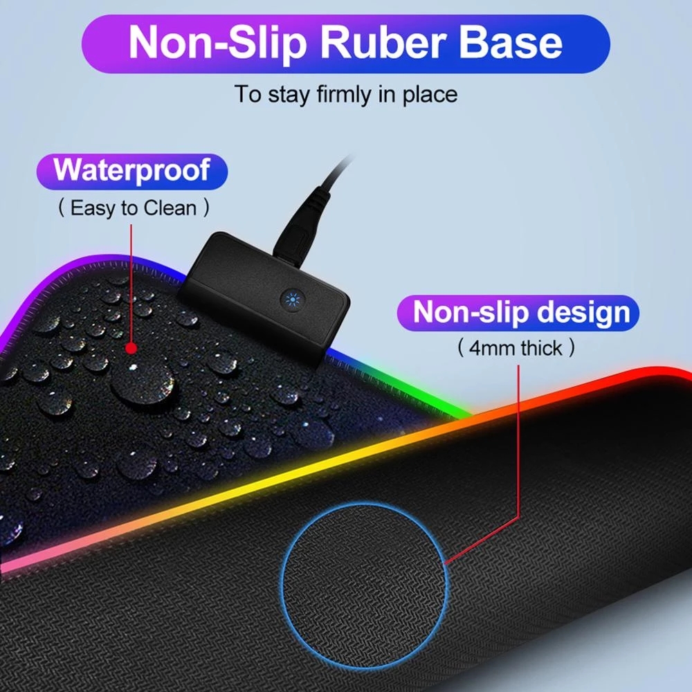 RGB Oyuncu Mouse Pad'i LED Işı - Photography Lighting Game incelemesi ve fiyatı